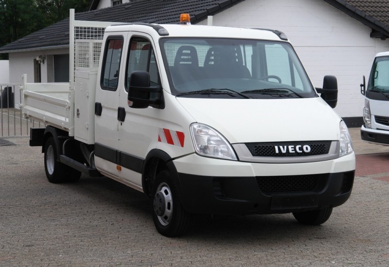 Iveco Daily 35C13 double cabin 7 seats tipper toolbox new TÜV