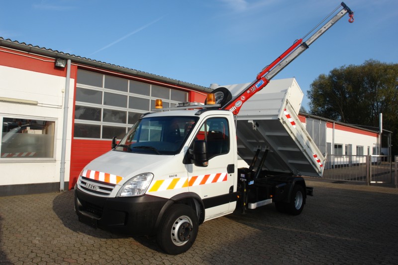 Iveco Daily 65C18 tipper crane Maxilift 130D tools case new TÜV!