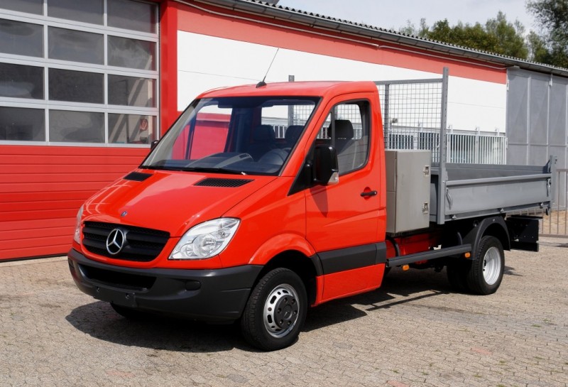 Mercedes-Benz Sprinter 513 CDI camión volquete, Caja de herramientas , Aire acondicionado EURO5 