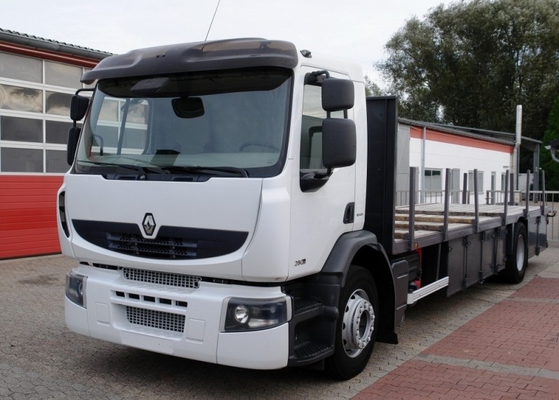 Renault Premium 280DXi camion pianale per il trasporto di acciaio 8,20m Sospensioni pneumatiche complete Intarder Condizionatore