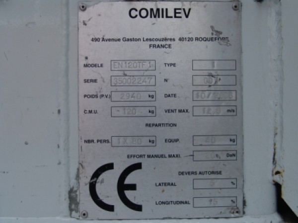 Renault Master 120dci Comilev EN120TF1 12m 220V trailer coupling