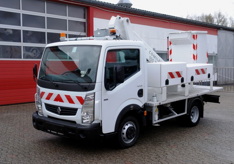 Renault - Maxity 120.35 Nacelă pe camion EN-100-TVL 10m numai 294h Durată de funcţionare, Climatizor EURO5
