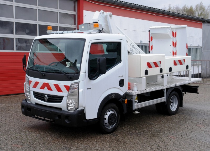Renault - Maxity 120.35 Nacelă pe camion EN-100-TVL 10m numai 188h Durată de funcţionare, Climatizor EURO5