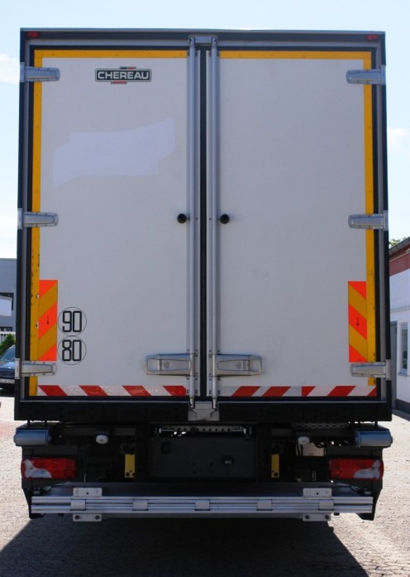Scania P280 Tiefkühlkoffer 7,60m Fleischrohrbahn Fleischhaken Retarder Klima LBW EURO5 TÜV neu!