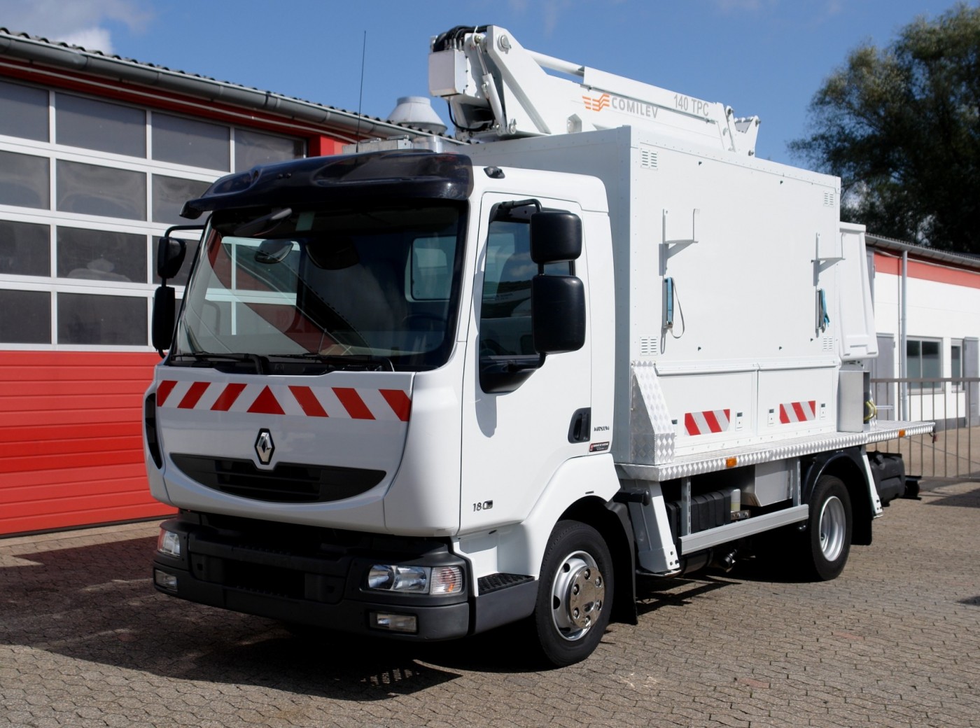 Renault - Midlum 180DXi nacelă pe camion EN-140-TPC 14m Sarcina coșului 200kg Unitate electrică Climatizor EURO5
