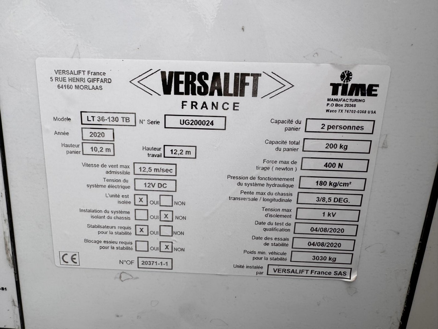 Iveco Arbeitsbühne Time France LT 36-130-TB EURO 6D