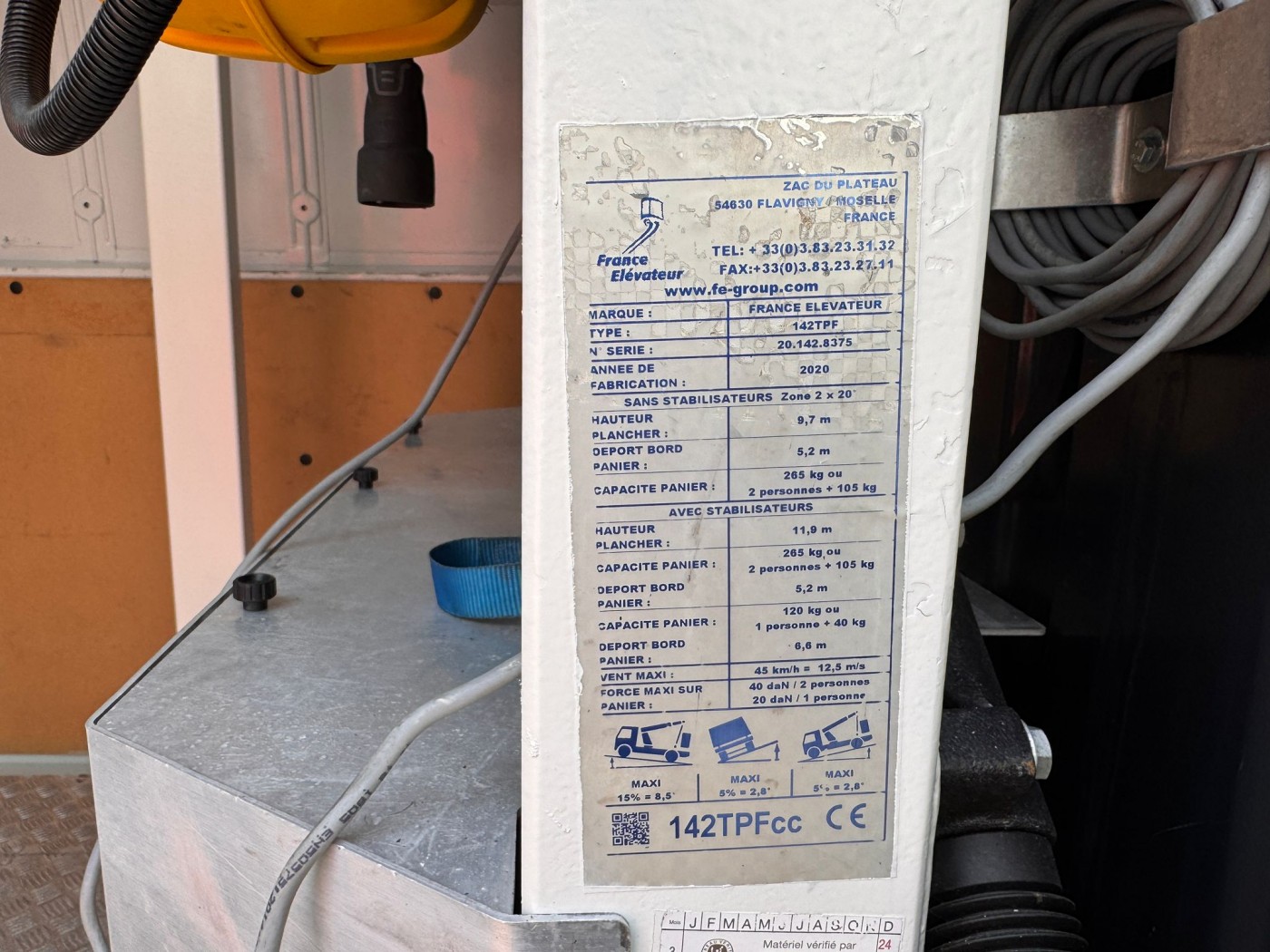 Renault منصة العمل الجوية Steiger France Elevateur 142 TPFcc EURO 6Y