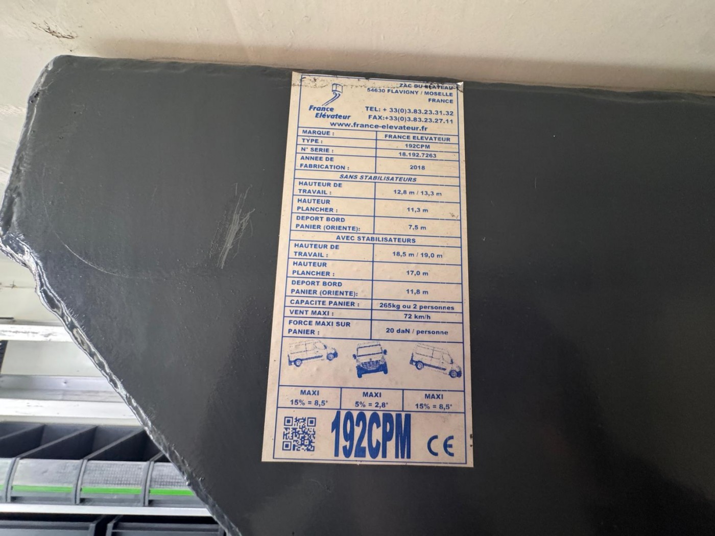 Renault Hubarbeitsbühne Steiger France Elevateur 192 CPM EURO 6