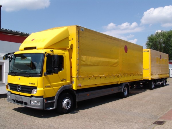 Atego 1224 L Pritsche Plane 8m Mit Anhanger Klima